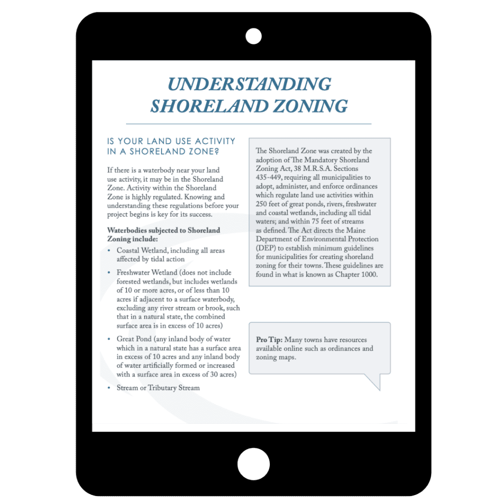 Understanding Shoreland Zones Herrick & Salsbury
